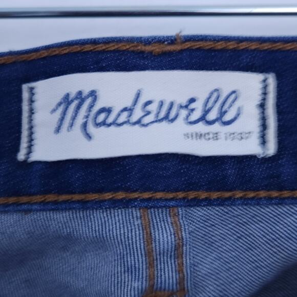 Madewell Skinny Skinny Crop Blue Jeans Size 26 Denim Pants Stretchy Dark Wash - Picture 3 of 5